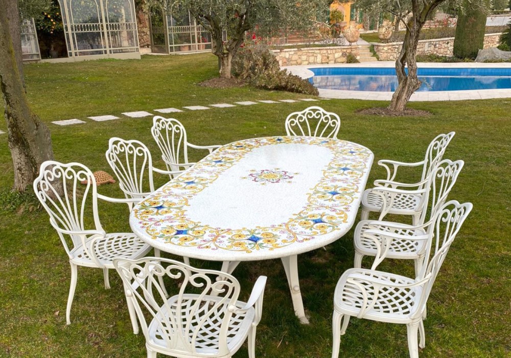 tavolo ceramica Ficola Gafa 114