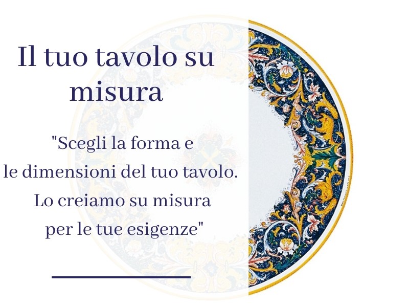 tavolo su misura Ficola Grandi Maioliche
