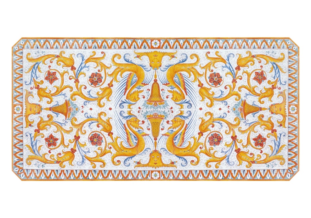 tavolo da giardino decoro Raffaello pieno