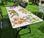 Tavolo in pietra lavica da giardino 180x90 cm Inglese