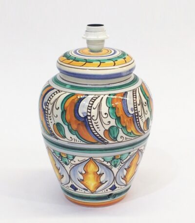 lampada geometrica ceramica Ficola Deruta 3