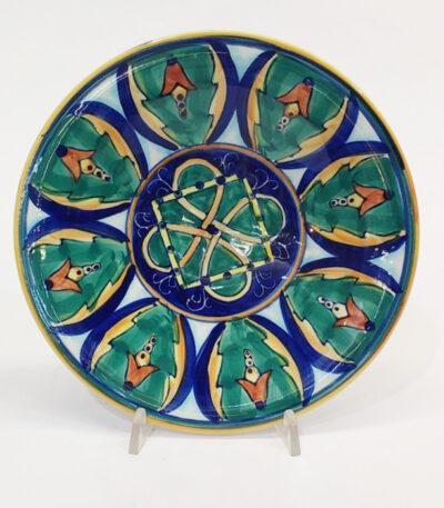 piatto in ceramica decoro Deruta Ficola 4