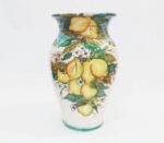 Vaso portaombrelli con limoni ceramica Ficola Deruta 1